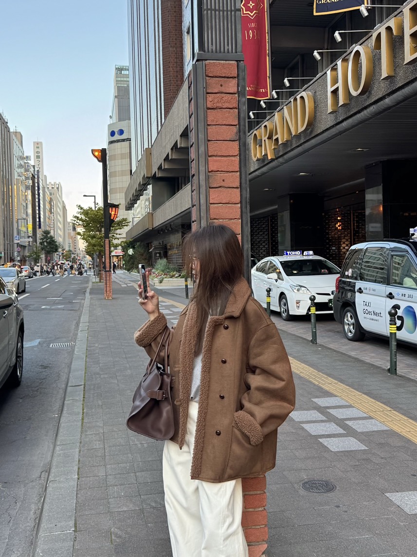 THE ABLE韓國直郵㊣女士新品推薦時尚25秋冬真品人氣短款大衣THE ABLE/TA短款大衣