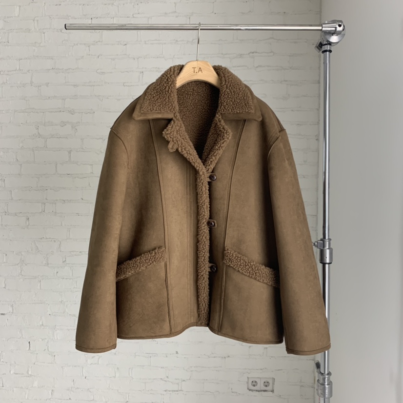 THE ABLE韓國直郵㊣女士新品推薦時尚25秋冬真品人氣短款大衣THE ABLE/TA短款大衣