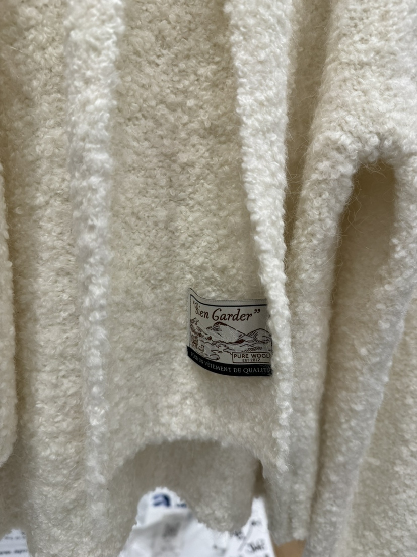 BIEN GARDER韓國直郵㊣女裝新款人氣職業針織衫含圍巾羊毛BIEN GARDER針織衫