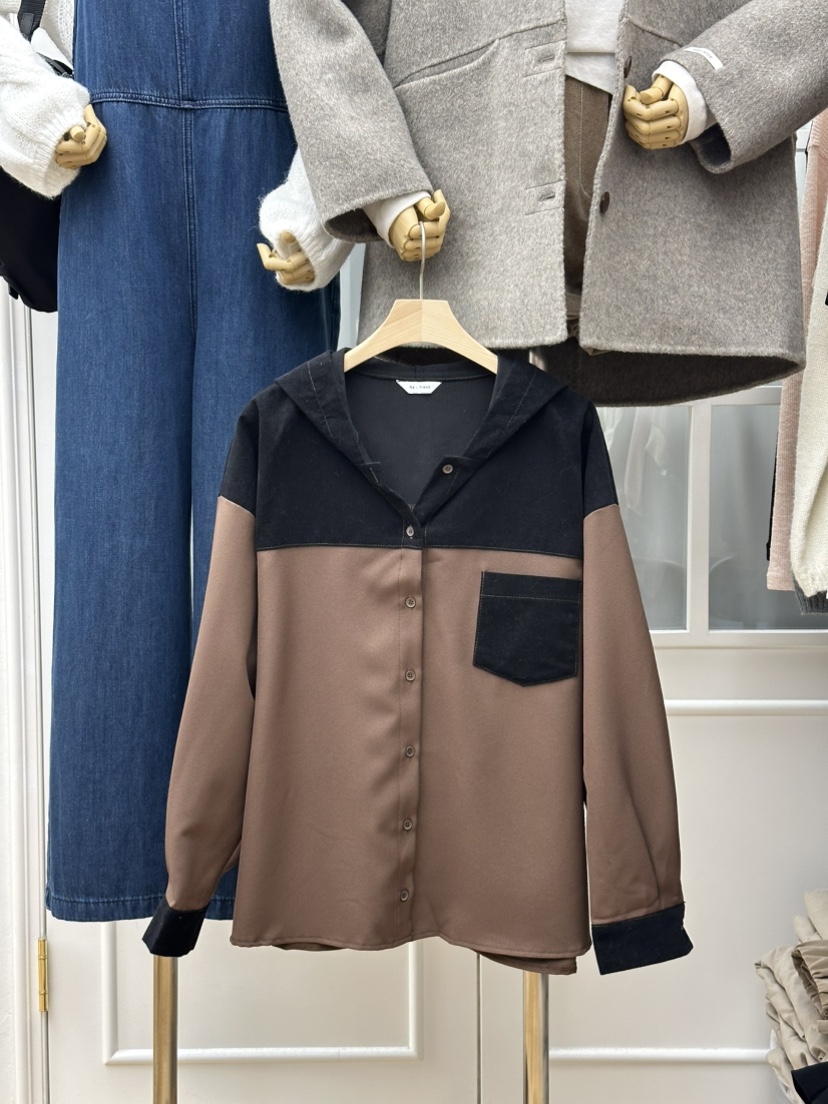 RE:FRESH-L韓國直郵㊣女士新品推薦時尚25秋冬人氣襯衫蕾絲衫RE:FRESH襯衫/蕾絲衫圖色2