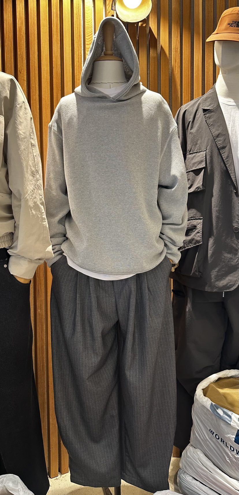 REDDISH BROWN東大門㊣直郵女裝新品時尚推薦休閑褲羊毛條紋REDDISH BROWN休閑褲