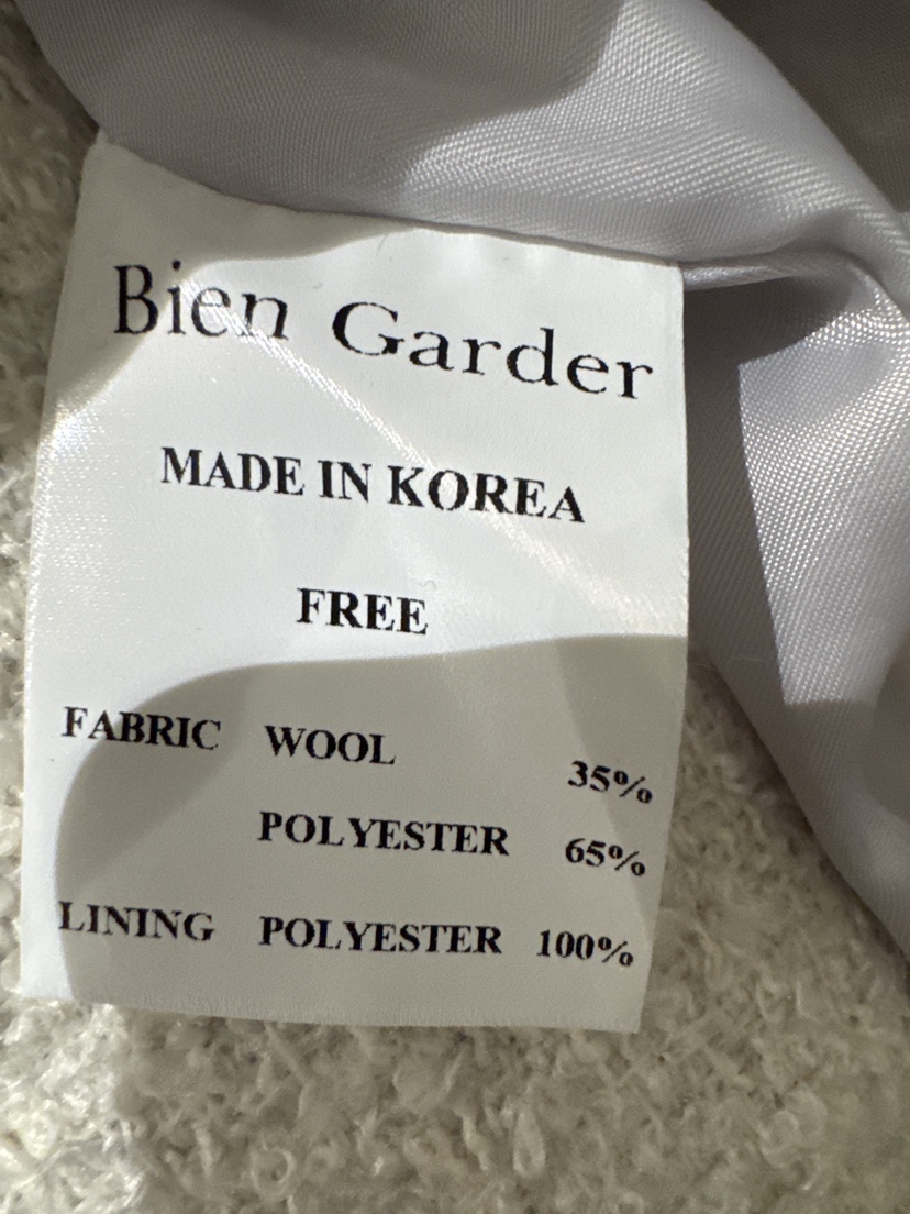 BIEN GARDER東大門㊣實拍女裝新款25秋冬熱賣休閑夾克花呢BIEN GARDER夾克