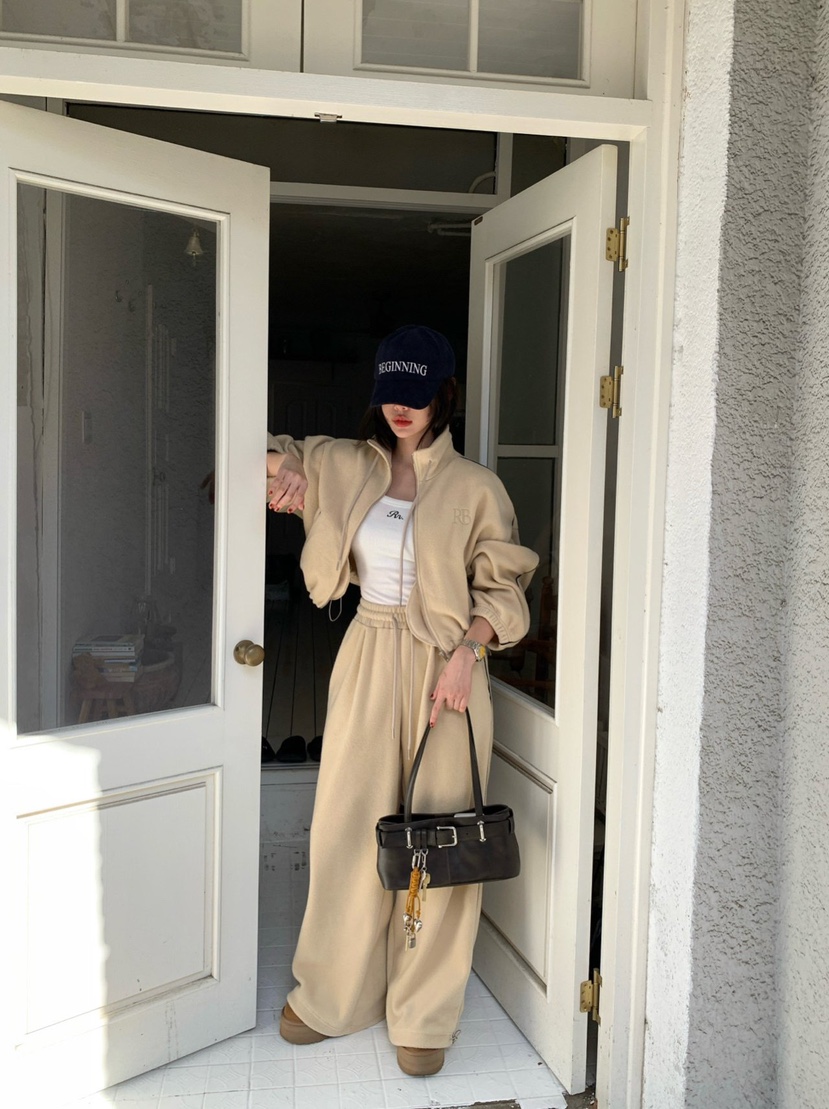 REVE CITE-L東大門㊣實拍女士新款時尚真品25秋冬休閑褲羊毛REVE CITE休閑褲