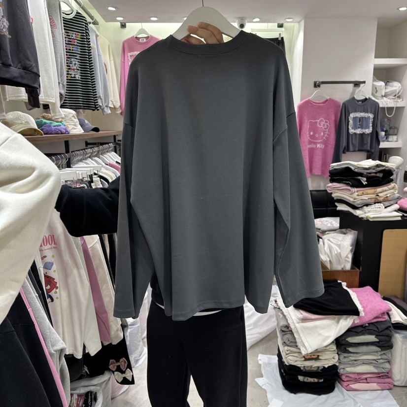 EVE東大門㊣直郵女裝新款25秋冬休閑時尚推薦熱賣人氣長袖T恤EVE長袖T恤