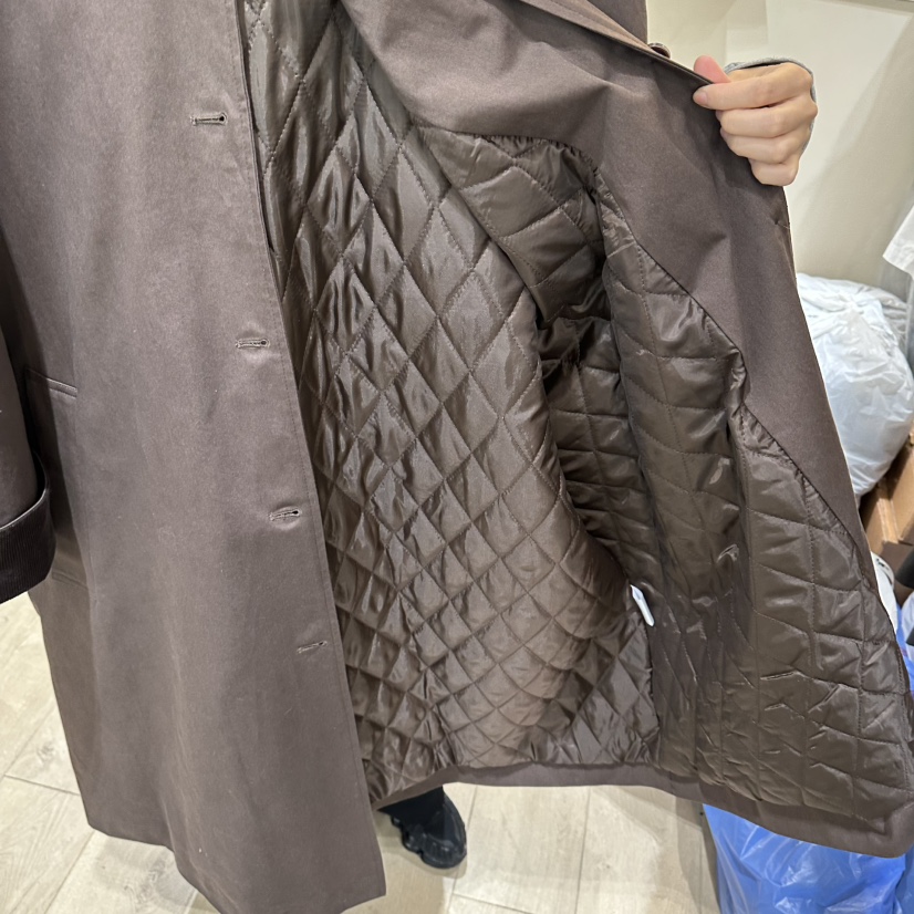 GARDEN韓國代購㊣女裝新款人氣25秋冬熱賣時尚中長款大衣絎縫GARDEN中長款大衣