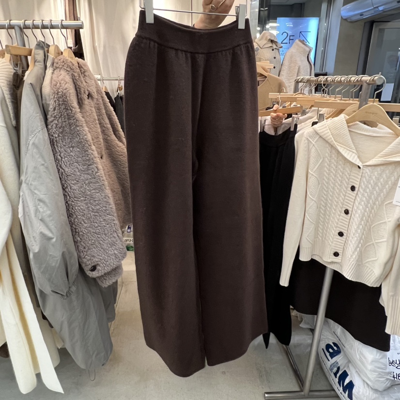 AFTERGLOW韓國直郵㊣女裝新款真品時尚職業人氣休閑褲針織褲AFTERGLOW休閑褲