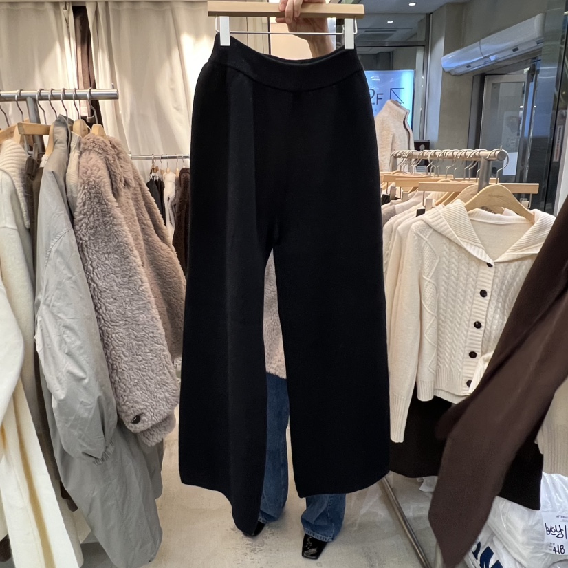 AFTERGLOW韓國直郵㊣女裝新款真品時尚職業人氣休閑褲針織褲AFTERGLOW休閑褲圖色2