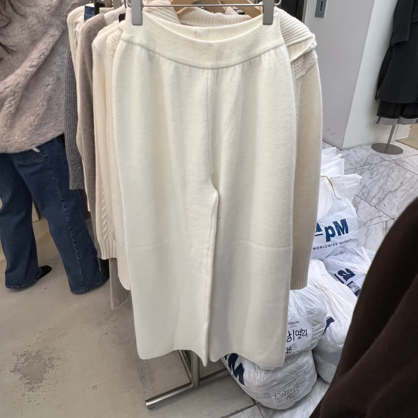 AFTERGLOW韓國直郵㊣女裝新款真品時尚職業人氣休閑褲針織褲AFTERGLOW休閑褲圖色3