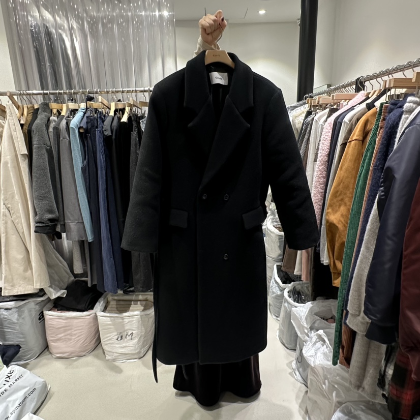 GREEK韓國代購㊣女裝新品熱賣真品休閑時尚中長款大衣含腰帶GREEK中長款大衣圖色2