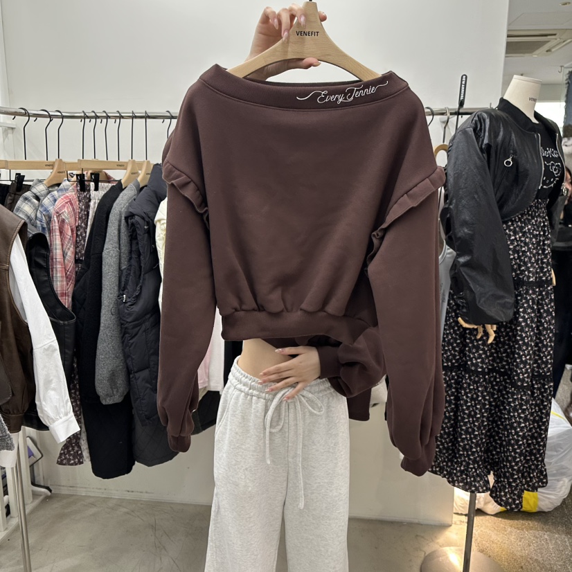 VENEFIT東大門㊣實拍女士新品真品推薦休閑時尚25秋冬衛衣加絨VENEFIT/JENNIE衛衣圖色2