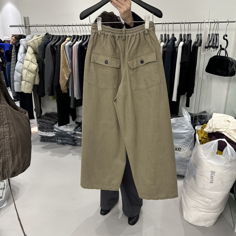 DIARRA韓國代購㊣女士新款職業25秋冬人氣休閑熱賣休閑褲羊毛DIARRA休閑褲