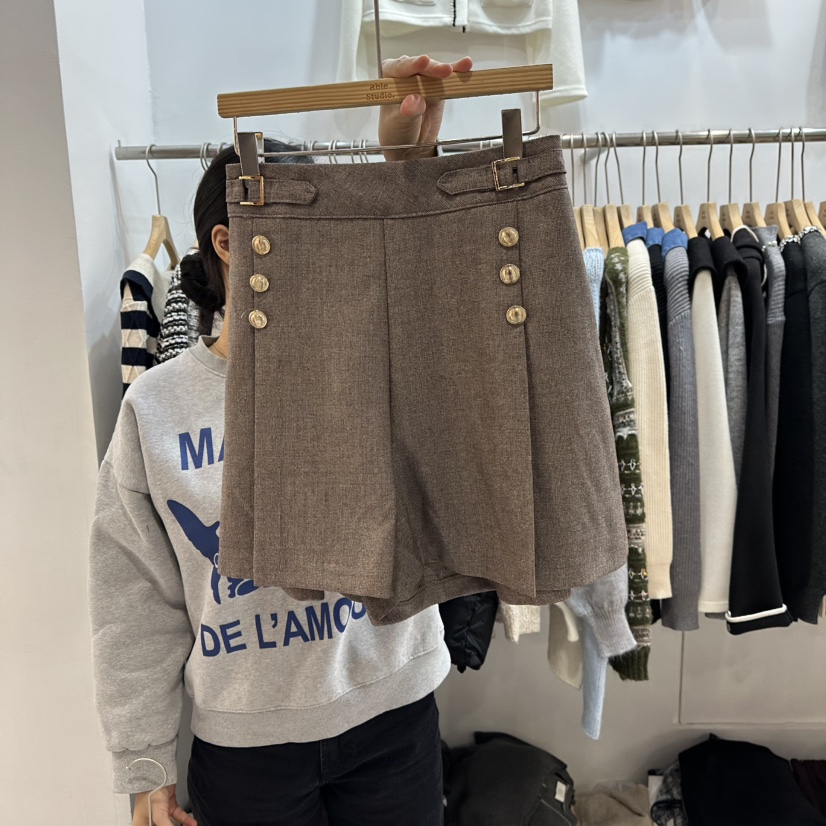 ABLESTUDIO韓國直郵㊣女士新品真品熱賣時尚推薦人氣休閑短褲ABLESTUDIO短褲