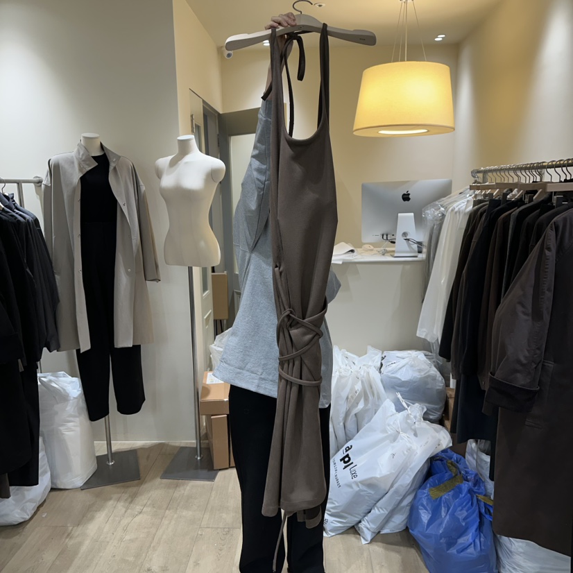 GARDEN東大門㊣代購女裝新品職業休閑25秋冬人氣連衣裙絨面革GARDEN連衣裙