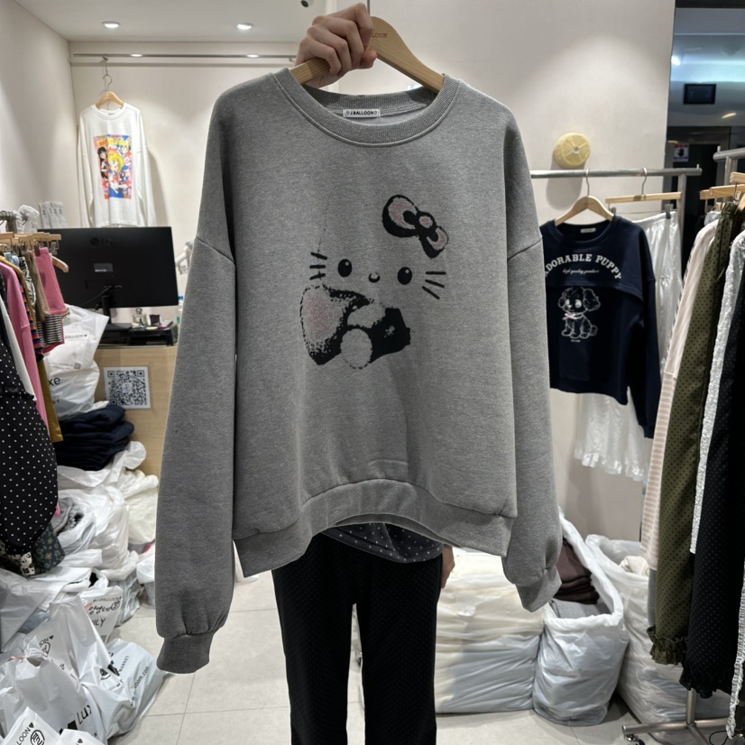 J.BALLOON韓國直郵㊣女士新品推薦熱賣休閑人氣時尚衛衣加絨J.BALLOON衛衣圖色2