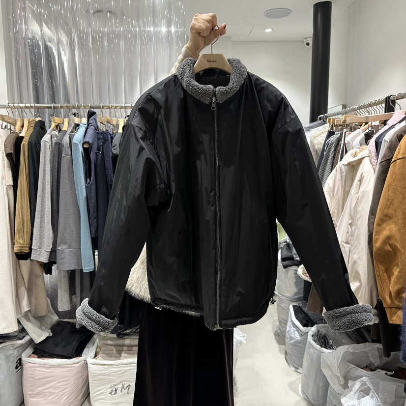 GREEK韓國代購㊣女士新品熱賣人氣推薦時尚職業休閑夾克兩面穿GREEK夾克