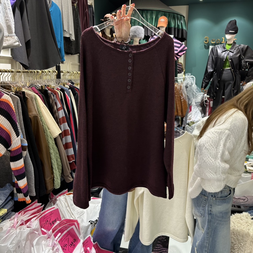 3COLOR韓國代購㊣女裝新款時尚針織衫Three color針織衫圖色3