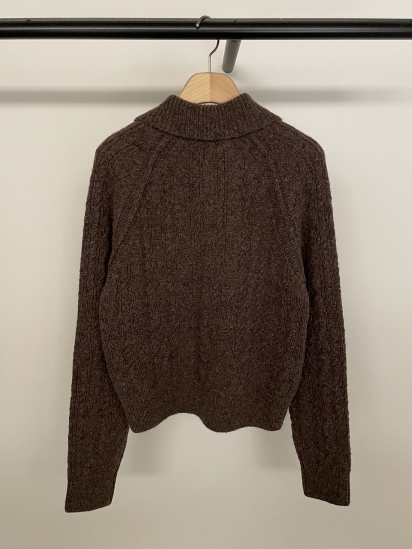 BOLD-A東大門㊣實拍女裝新款職業休閑推薦時尚25秋冬針織衫紐扣RE BOLD針織衫