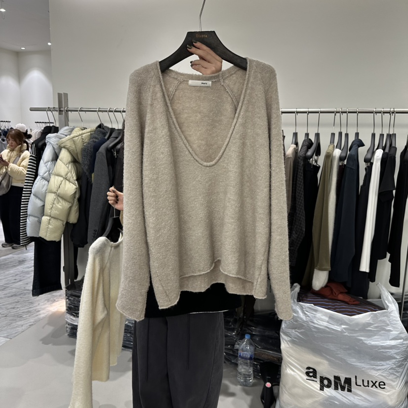 DIARRA韓國直郵㊣女士新品推薦職業真品時尚25秋冬休閑針織衫DIARRA針織衫圖色2