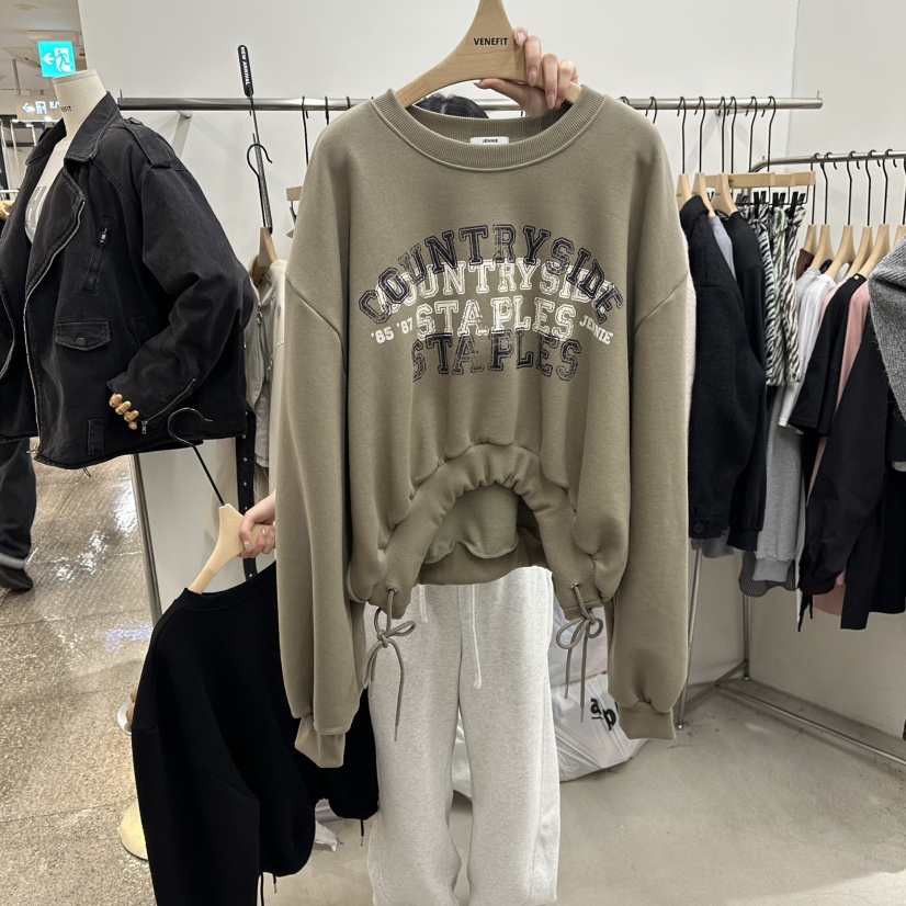 VENEFIT東大門㊣實拍女裝新品休閑熱賣推薦職業時尚衛衣加絨VENEFIT/JENNIE衛衣圖色2