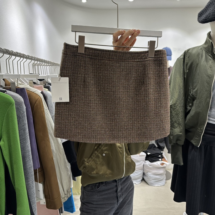 INNI東大門㊣直郵女裝新款休閑時尚職業25秋冬真品熱賣短裙inni短裙