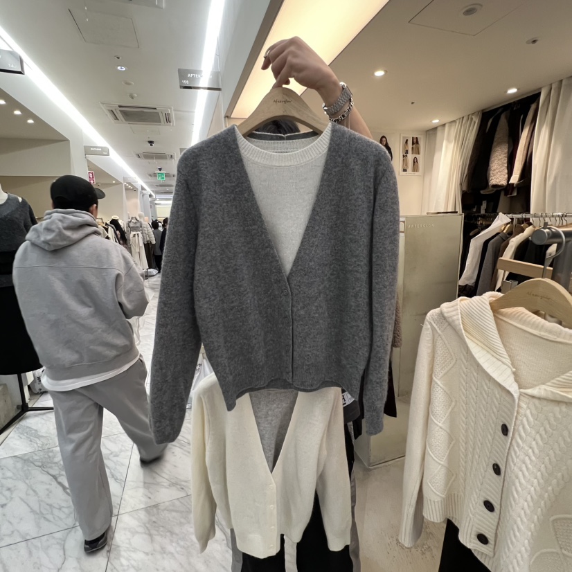 AFTERGLOW東大門㊣代購女裝新款25秋冬職業真品熱賣針織衫羊毛AFTERGLOW針織衫圖色3