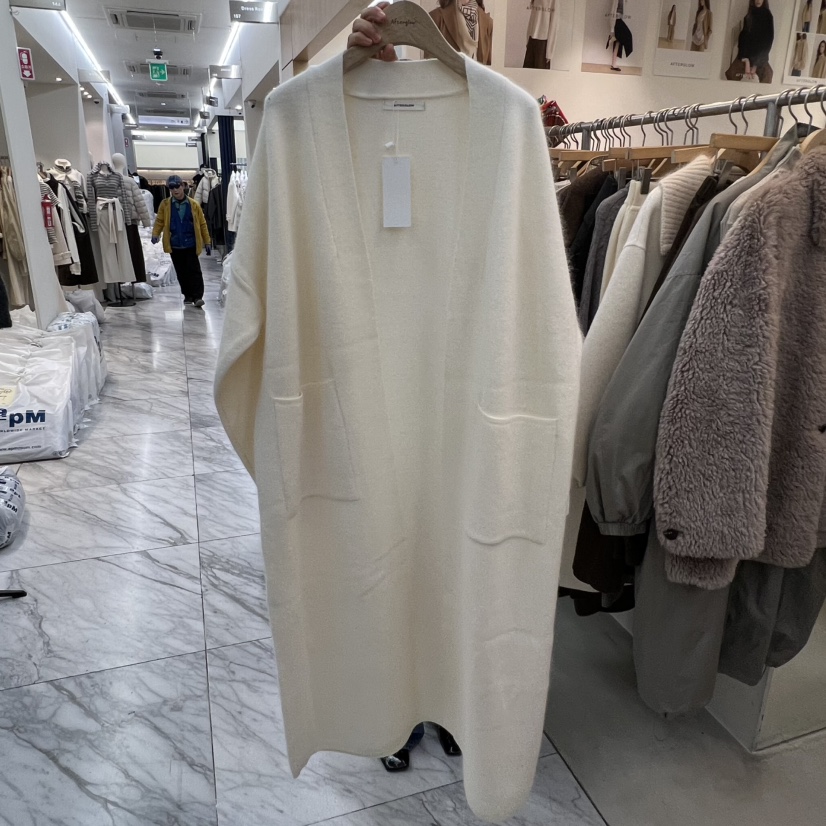 AFTERGLOW韓國直郵㊣女裝新品人氣真品職業長款風衣口袋開衫AFTERGLOW長款風衣圖色4