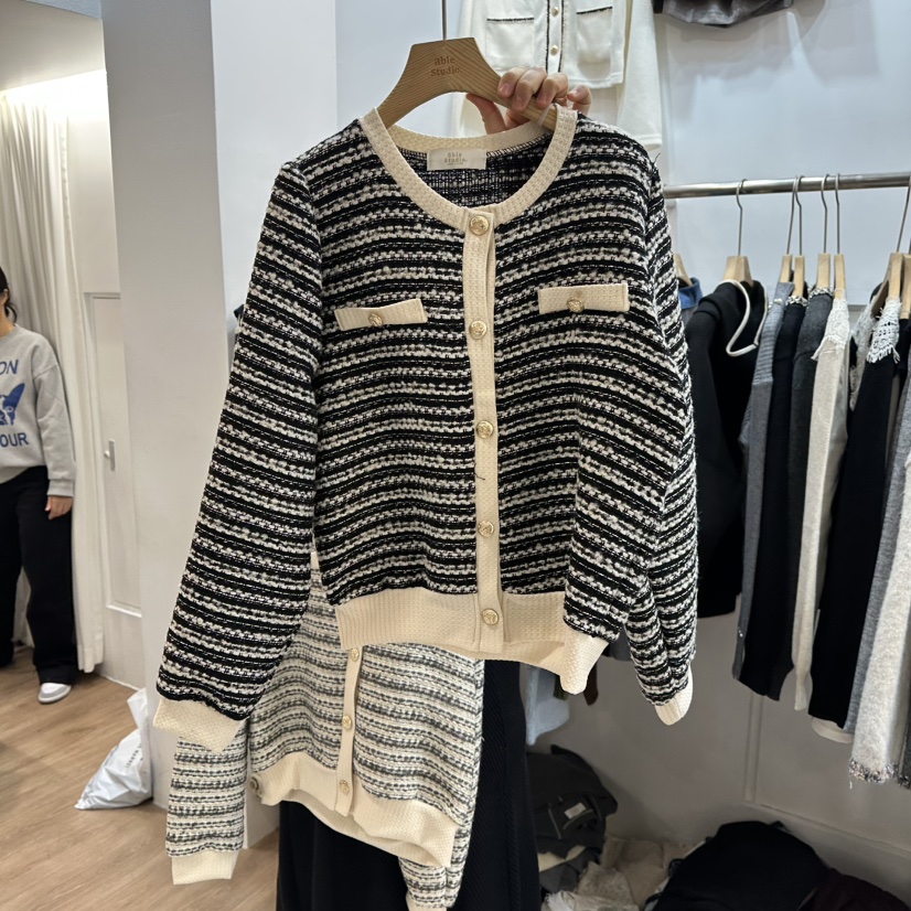 ABLESTUDIO韓國直郵㊣女士新品時尚職業人氣25秋冬熱賣針織衫ABLESTUDIO針織衫圖色2