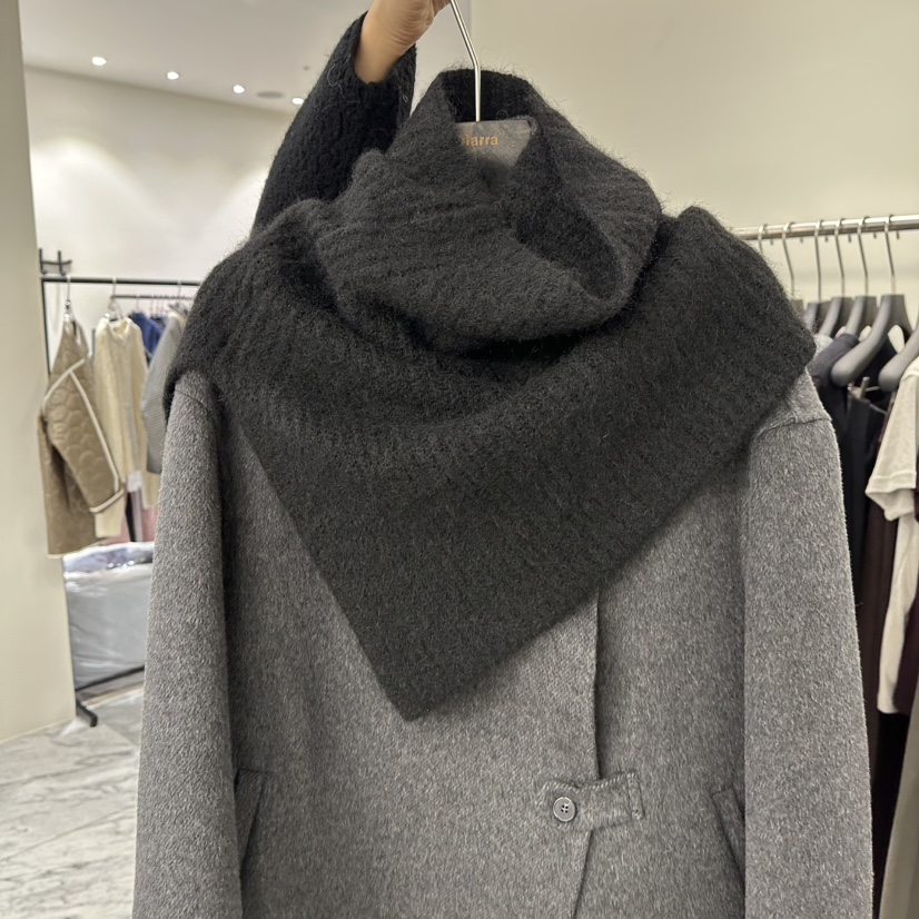 DIARRA韓國代購㊣女裝新款熱賣25秋冬時尚圍巾披肩羊毛圍巾DIARRA圍巾/披肩圖色2