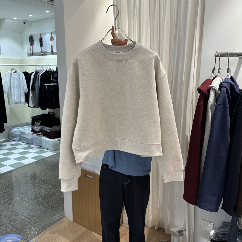 STORIES韓國代購㊣女裝新款熱賣推薦時尚休閑25秋冬衛衣加絨STORIES衛衣