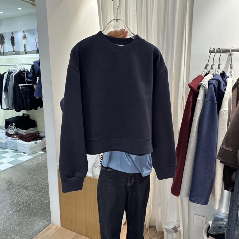 STORIES韓國代購㊣女裝新款熱賣推薦時尚休閑25秋冬衛衣加絨STORIES衛衣圖色2