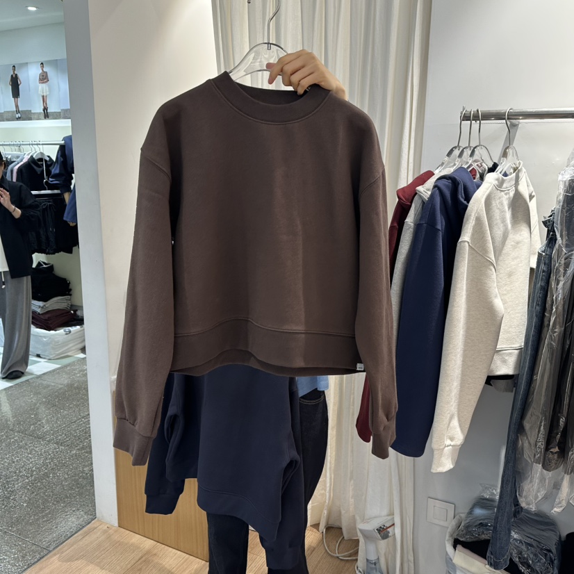 STORIES韓國代購㊣女裝新款熱賣推薦時尚休閑25秋冬衛衣加絨STORIES衛衣圖色3