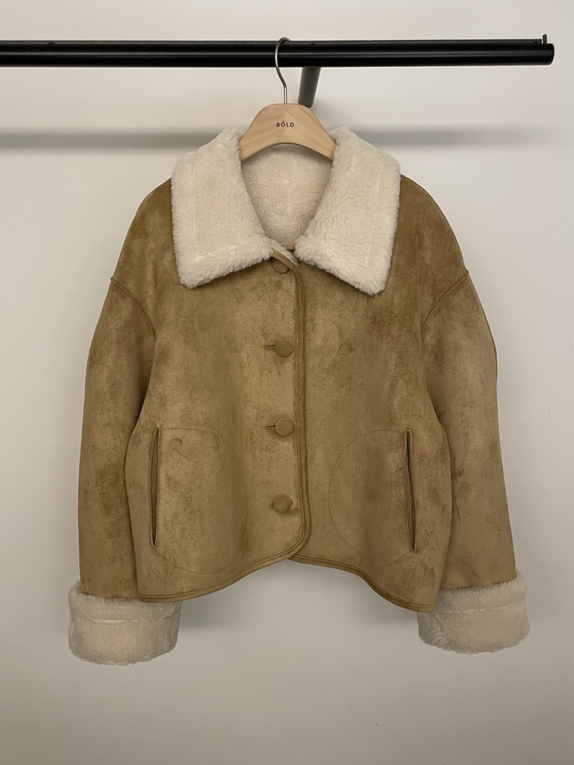 BOLD-A東大門㊣直郵女士新品時尚熱賣人氣25秋冬職業短款大衣RE BOLD短款大衣