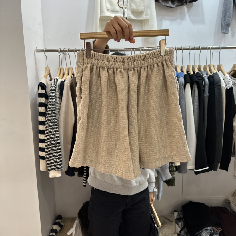 ABLESTUDIO東大門㊣代購女士新款真品時尚推薦人氣短褲粗花呢ABLESTUDIO短褲