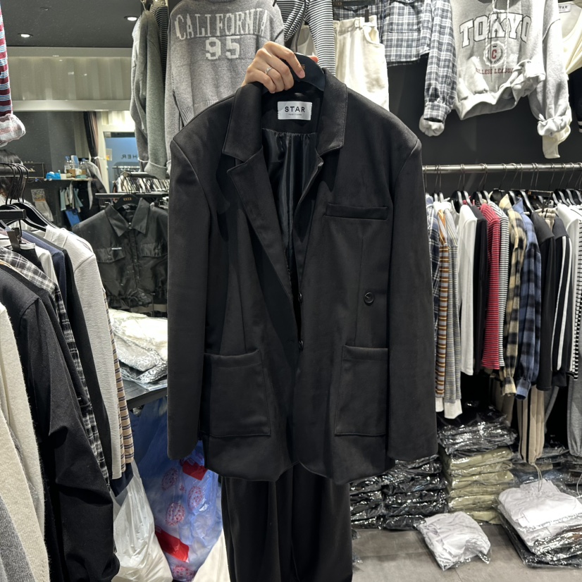 LONE STAR韓國代購㊣女裝新品職業25秋冬熱賣真品人氣夾克LONE STAR夾克圖色2