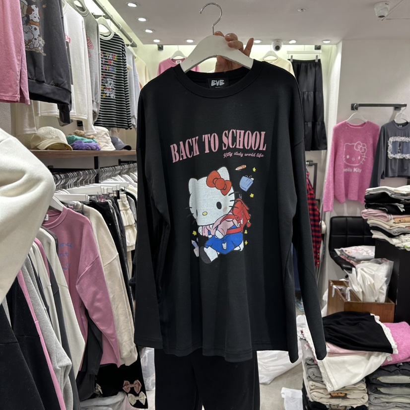 EVE東大門㊣實拍女士新品25秋冬推薦時尚休閑職業熱賣長袖T恤EVE長袖T恤圖色3