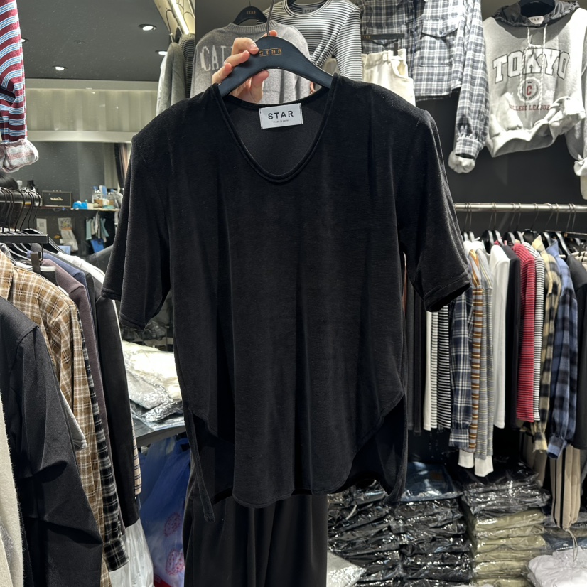 LONE STAR韓國直郵㊣女裝新款職業時尚推薦休閑熱賣25秋冬T恤LONE START恤圖色3