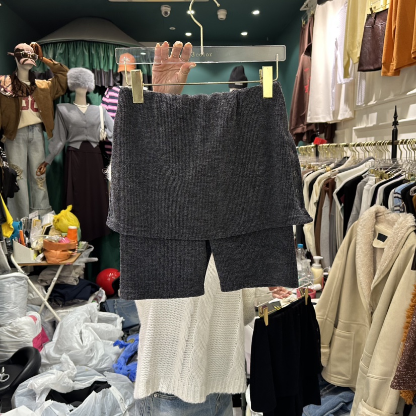 3COLOR東大門㊣實拍女裝新品人氣裙褲緊身褲Three color裙褲