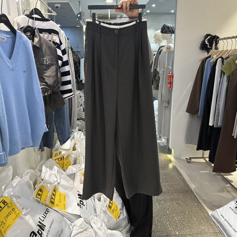 LONE STAR韓國代購㊣女士新款真品推薦25秋冬職業休閑休閑褲LONE STAR休閑褲