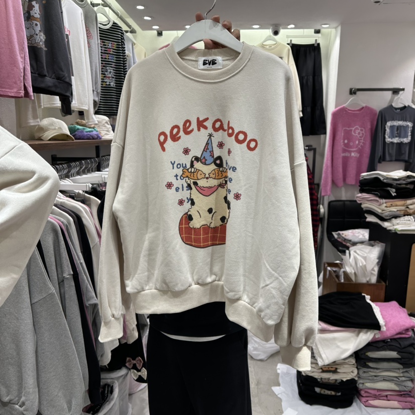 EVE東大門㊣直郵女裝新款人氣職業推薦時尚25秋冬真品衛衣加絨EVE衛衣