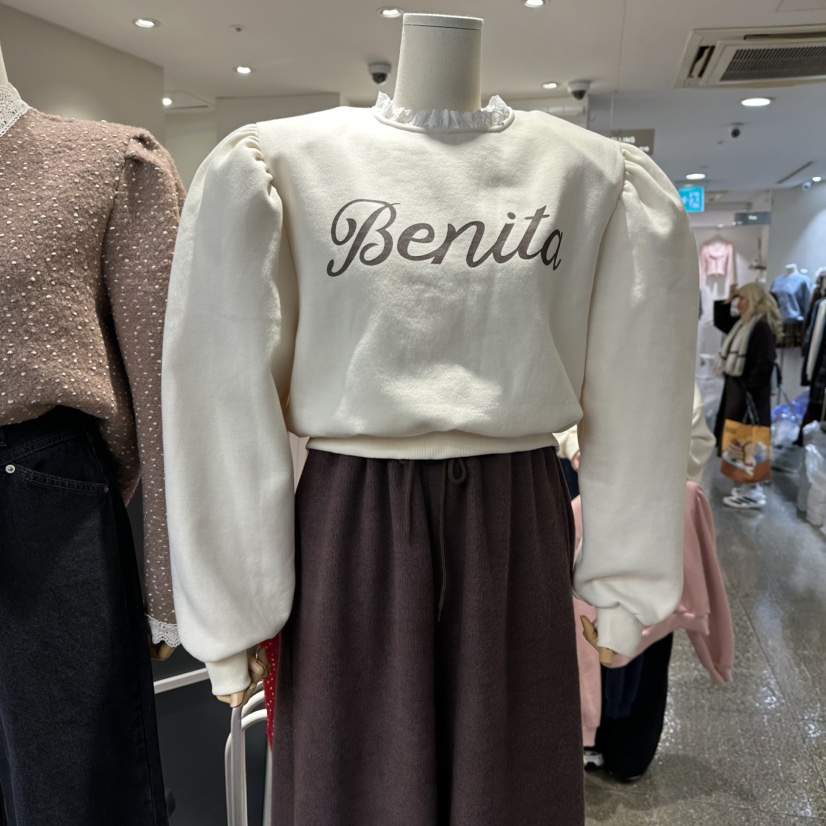 DELLING韓國直郵㊣女裝新款推薦職業時尚真品25秋冬衛衣加絨DELLING衛衣