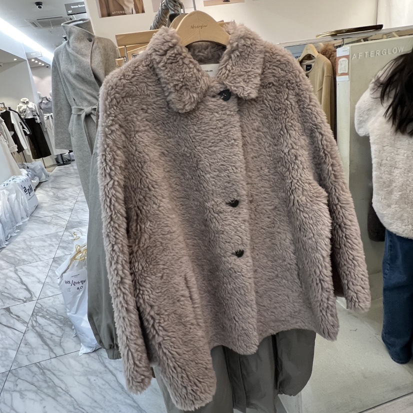 AFTERGLOW東大門㊣直郵女裝新款休閑時尚職業人氣推薦短款大衣AFTERGLOW短款大衣