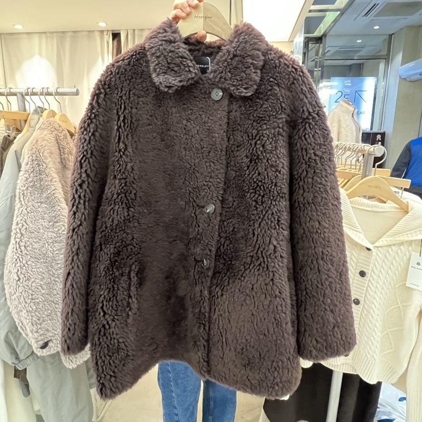 AFTERGLOW東大門㊣直郵女裝新款休閑時尚職業人氣推薦短款大衣AFTERGLOW短款大衣圖色2