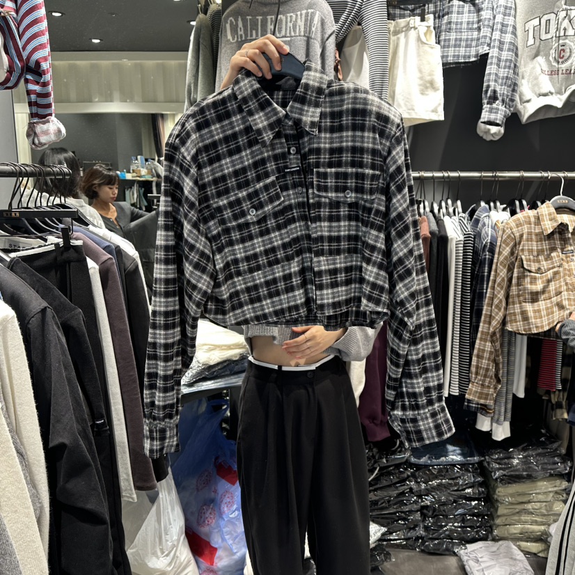 LONE STAR韓國代購㊣女裝新款休閑熱賣職業25秋冬襯衫蕾絲衫LONE STAR襯衫/蕾絲衫圖色2