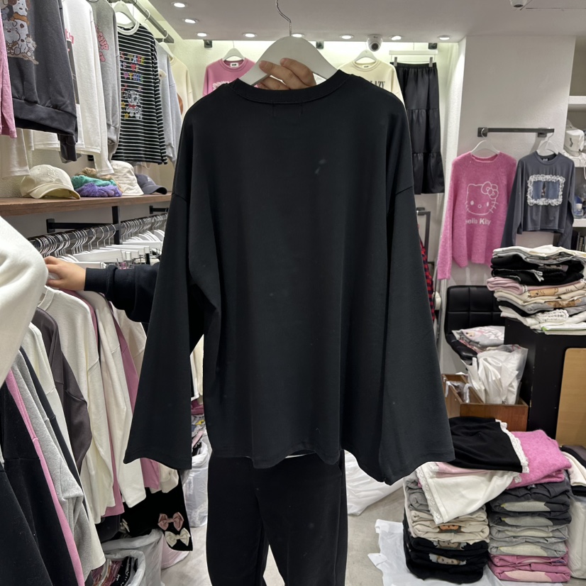 EVE東大門㊣直郵女裝新品人氣時尚25秋冬休閑推薦熱賣長袖T恤EVE長袖T恤