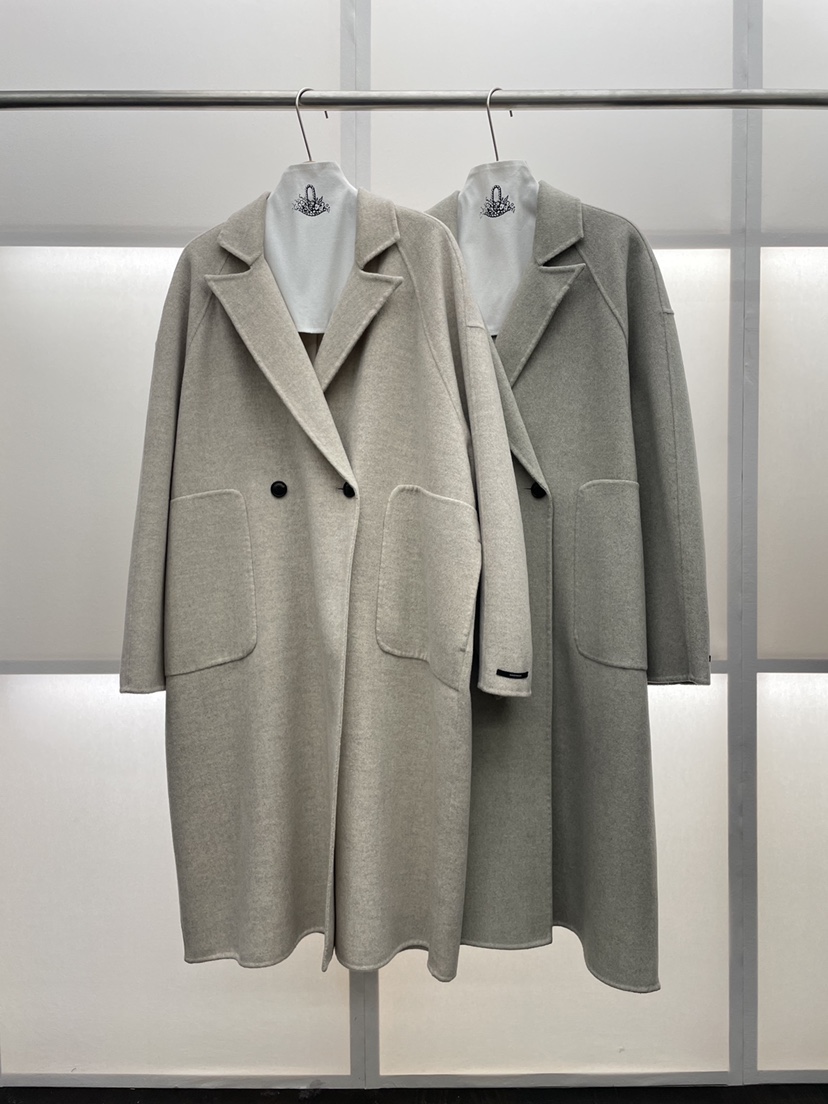 MILUI韓國直郵㊣女士新品真品時尚休閑25秋冬推薦中長款大衣MILUI中長款大衣