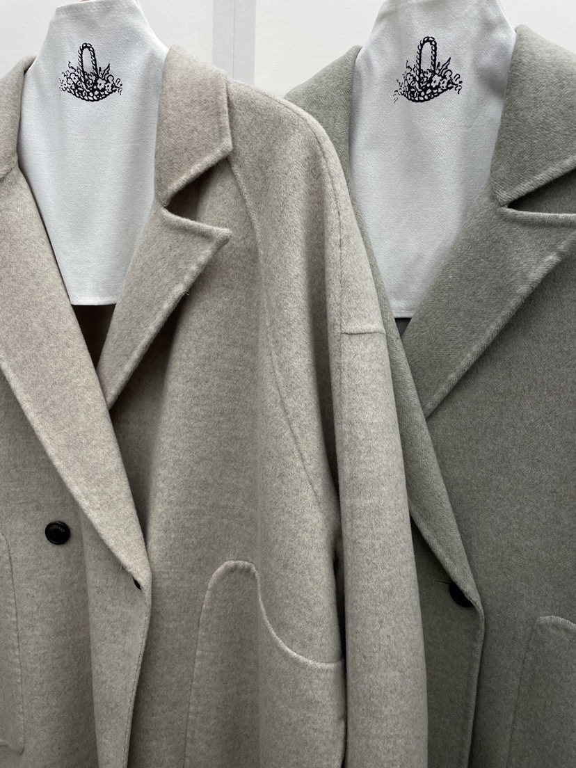 MILUI韓國直郵㊣女士新品真品時尚休閑25秋冬推薦中長款大衣MILUI中長款大衣