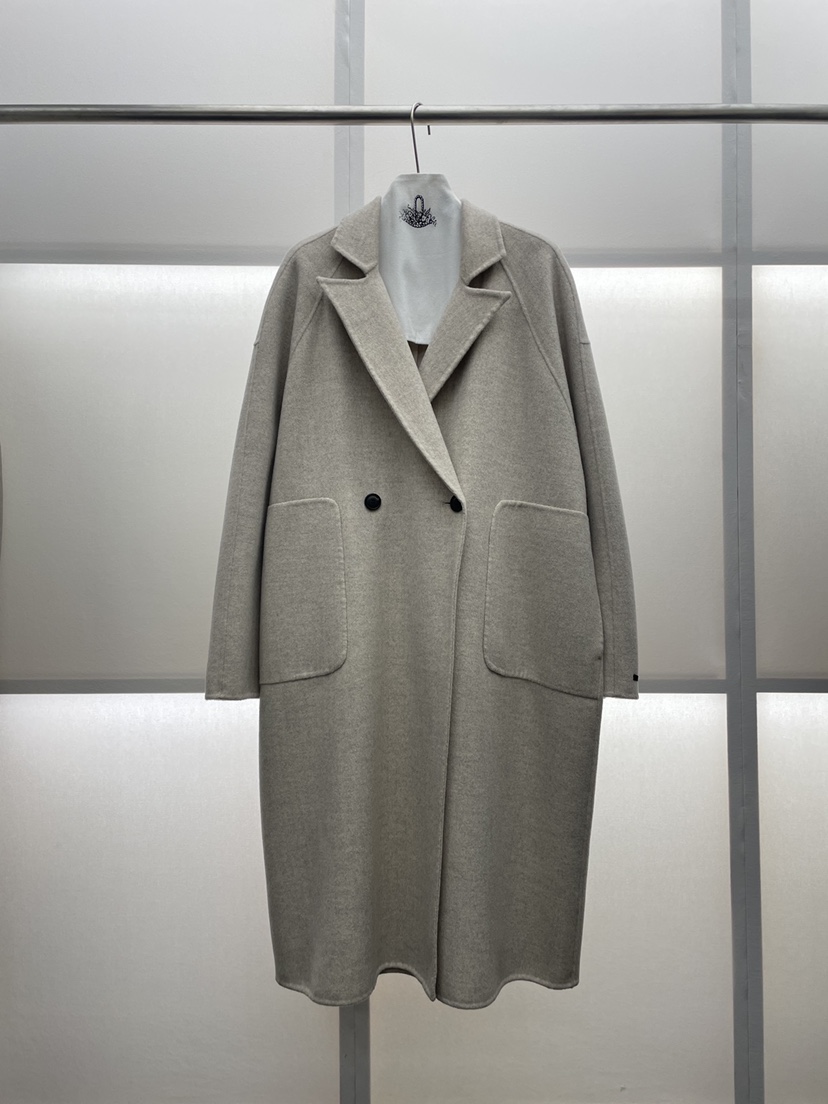 MILUI韓國直郵㊣女士新品真品時尚休閑25秋冬推薦中長款大衣MILUI中長款大衣