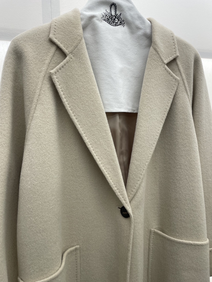 MILUI韓國代購㊣女士新款職業休閑熱賣25秋冬時尚中長款大衣MILUI中長款大衣