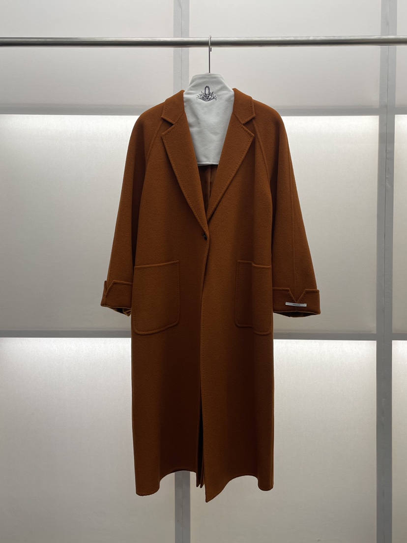 MILUI韓國代購㊣女士新款職業休閑熱賣25秋冬時尚中長款大衣MILUI中長款大衣圖色2