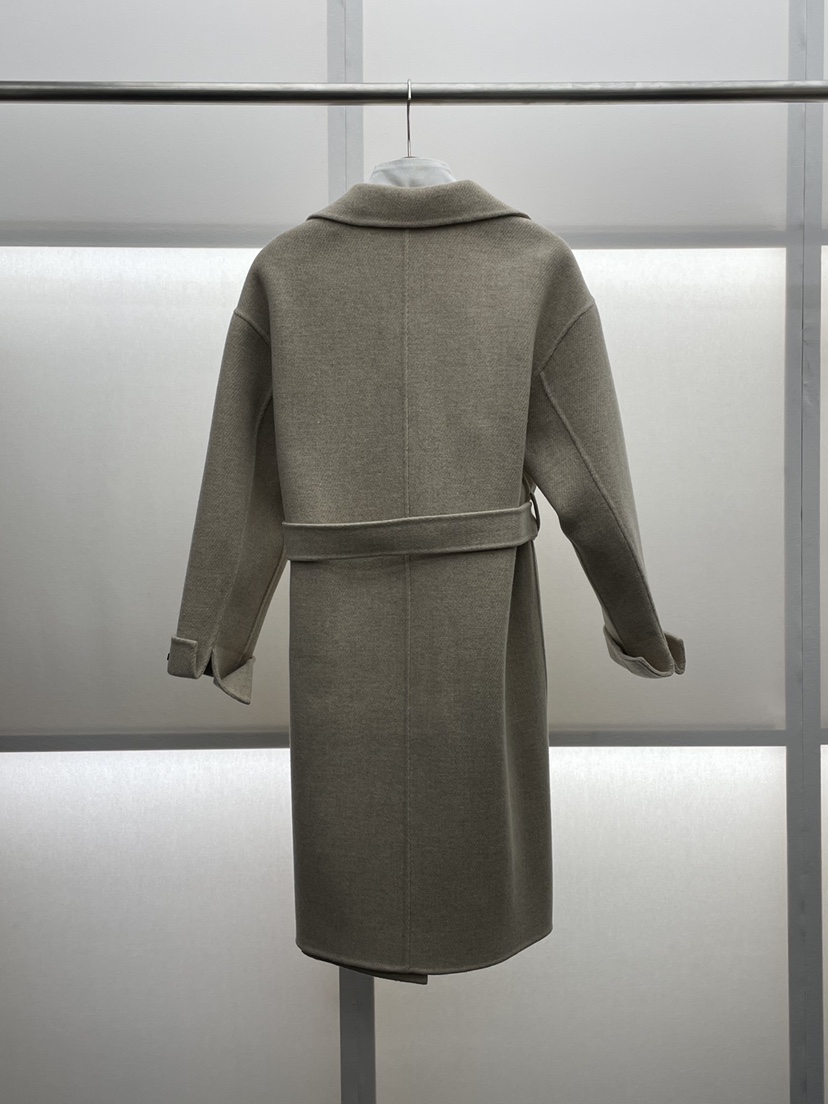 MILUI韓國直郵㊣女士新款職業熱賣時尚推薦中長款大衣含腰帶MILUI中長款大衣